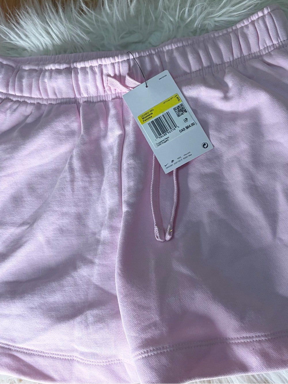 Nike Women’s Light Pink Drawstring Athletic Shorts